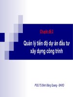 Quản lý tiến độ dự án đầu tư xây dựng công trình