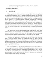 SKKN CÁCH LUYỆN TẬP TỪ VỰNG VOCABULARY PRACTICE