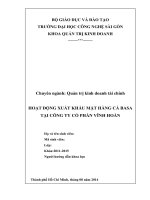Báo cáo thực tập tốt nghiêp về Xuất nhập khẩu