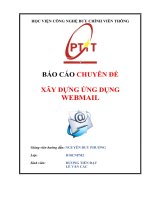 Báo cáo chuyên đề XÂY DỰNG ỨNG DỤNG WEBMAIL