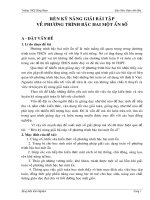 SKKN RÈN KĨ NĂNG GIẢI BÀI TẬP VỀ PHƯƠNG TRÌNH BẬC HAI