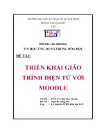 TIỂU LUẬN HÓA - TIN TRIỂN KHAI GIÁO TRÌNH ĐIỆN TỬ VỚI MOODLE