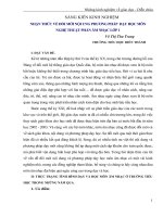 NHẬN THỨC VỀ ĐỔI MỚI NỘI UNG PHƯƠNG PHÁP  DẠY HỌC MÔN NGHỆ THUẬT PHẦN ÂM NHẠC LỚP 1