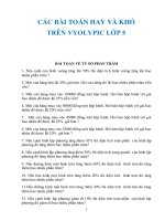 Tuyển tập các bài toán  VYOLIMPIC cho học sinh tiểu học