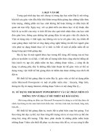 SỬ DỤNG MICROSOFT POWERPOINT VÀ CÁC PHẦN MỀM CÓ THÔNG TIN VỀ ĐỊA LÝ ĐỂ THIẾT KẾ BÀI GIẢNG