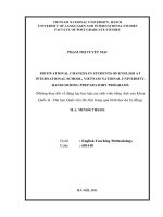 Motivational changes in students of English at International school, Vietnam National University, Hanoi during preparatory programs = Những thay đổi trong động .PDF