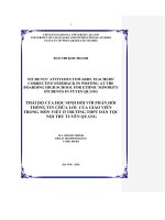 Students' attitudes towards teachers' corrective feedback in writing at the Boarding High school for Ethnic Minority students in Tuyen Quang = Thái độ của học s