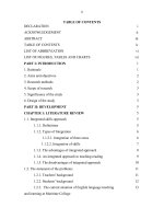 The feasibility of integrated approach in English language teaching at Maritime College No.1, Haiphong = Tính khả thi của phương pháp tích hợp trong giản20150227.PDF