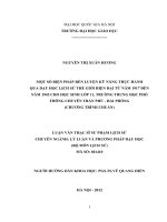 Một số biện pháp rèn luyện kỹ năng thực hành qua dạy học lịch sử thế giới hiện đại từ năm 1917 đến năm 1945 cho học sinh lớp 11, trường trung học phổ thông chuy[170308]