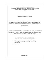 university of economic and technical industries = Dạy kĩ năng viết ở lớp đông thông qua hoạt động trợ giảng giữa người học với người học trường Đại học Kinh tế
