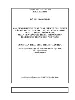 Vận dụng phương pháp phát hiện và giải quyết vấn đề trong dạy học giải bài tập chương Vectơ trong không gian, quan hệ vuông góc trong không gian  hình học 11 tr[215254]