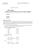 Đề cương giám sát thi công xây lắp công trình trung tâm dịch vụ thương  mại tài chính và căn hộ tây nguyên
