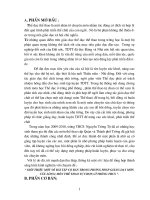 Giới thiệu một số bài tập cơ bản trong PPGD môn cầu lông ở trường THCS