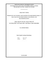 The reality of teaching and learning English writing skill at Tran Nguyen Han High school in Hai Phong and recommendations = Thực trạng của việc dạy và học kỹ n