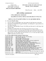 Đề cương giám sát công trình DIC COOPMART tại trung tâm chí linh, tp vũng tàu