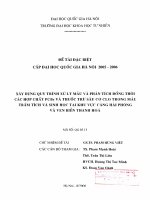 Xây dựng quy trình xử lý mẫu và phân tích đồng thời các hợp chất PCBs và thuốc trừ sâu cơ Clo trong mẫu trầm tích và sinh học tại khu vực cảng Hải Phòng và ven 104910.PDF