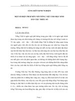 SKKN MỘT SỐ BIỆN PHÁP RÈN NÓI TIẾNG VIỆT CHO HỌC SINH DÂN TỘC THIỂU SỐ