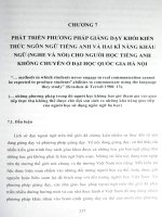 Nghiên cứu phát triển hệ thống các nhóm nội dung và phương pháp giảng dạy, nâng cao năng lực tiếng anh cho sinh viên đại học và học viên cao học ở Đại học Quốc 151818