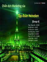 Chiến dịch Marketing của Tập đoàn Heineken