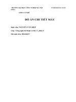 ĐỒ án môn học CHI TIẾT máy TÍNH TOÁN THIẾT kế bộ TRUYỀN ĐAI hộp GIẢM tốc PHÂN đôi cấp NHANH, f= 14500n, v=0,48