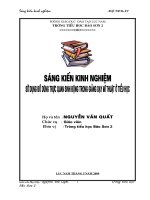 SKKN Sử dụng đồ dùng trực quan sinh động trong các tiết dạy mĩ thuật ở tiểu học