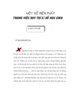 Một số biện pháp duy trì sĩ số học sinh