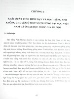 Nghiên cứu phát triển hệ thống các nhóm nội dung và phương pháp giảng dạy, nâng cao năng lực tiếng anh cho sinh viên đại học và học viên cao học ở Đại học Quốc 151658