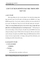 SKKN LÀM VÀ SỬ DỤNG ĐỒ DÙNG DẠY HỌC TRONG MÔN NGỮ VĂN