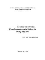 Ứng dụng CNTT vào giảng dạyi