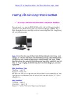 tài liệu hướng dẫn sử dụng HirenBoot toàn tập