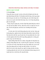 PHƯƠNG PHÁP DẠY HỌC SINH CẢM THỤ VĂN HỌC