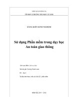 SKKN TNXH 2 Sử dụng phần mềm trong dạy học an toàn giao thông
