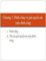 Slide môn luật lao động (ngoài ngành): Chương 3: Đình công và giải quyết các cuộc đình công