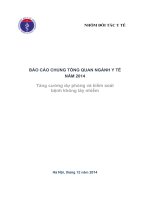 Báo cáo chung tổng quan ngành Y tế năm 2014
