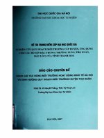 Nghiên cứu quy hoạch môi trường cấp huyện, ứng dụng cho các huyện đặc trưng (Thường Xuân, Thọ Xuân, Hậu Lộc) của tỉnh Thanh Hóa đánh giá tác động môi trường hoạ152254