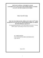 The use of genre-based approach to 10th form students in Tuyen Quang gifted high school to write better personal recount = Sử dụng đường hướng dựa vào thể loại
