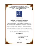 Thiết kế bài tập bổ trợ dạy phụ âm tắc xát dựa trên giáo trình  English pronunciation in use  của Mark Hancock cho sinh viên năm thứ nhất chuyên Anh tại trường