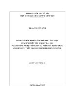 Đánh giá mức độ đáp ứng đối với công việc của sinh viên tốt nghiệp đại học ngành công nghệ thông tin từ phía nhà tuyển dụng (Nghiên cứu trên địa bàn Thành phố H16373420150227
