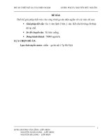 Thiết kế giải pháp kiến trúc cho công trình ga tàu điện ngầm với sơ đồ chuyển tàu từ trên xuốn, dòng hành khách 70000 người.h lựa chọn tuyến metro nhổ ga hà nội