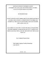 Quan điểm của giáo viên và sinh viên khoa Sư Phạm Tiếng Anh, ĐHNN – ĐHQGHN về định hướng bản ngữ và phi bản ngữ trong giảng dạy Tiếng Anh như một ngôn ngữ trung