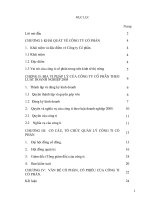 3  địa vị pháp lý của công ty cổ phần theo luật doanh nghiệp 2005