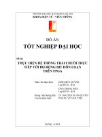 đồ án tốt nghiệp điện tử viễn thông thực hiện hệ thống trải chuỗi trực tiếp với độ rộng bit hỗn loạn trên FPGA