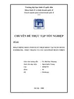 HOẠT ĐỘNG BẢO LÃNH XUẤT NHẬP KHẨU TẠI NGÂN HÀNG EXIMBANK - THỰC TRẠNG VÀ CÁC GIẢI PHÁP HOÀN THIỆN