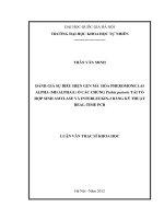 Đánh giá sự biểu hiện Gen mã hóa Pheromone lai alpha (MF(ALPHA)1) ở các chủng Pichia pastoris tái tổ hợp sinh Amylase và Interleukin - 2 bằng kỹ thuật Real - ti