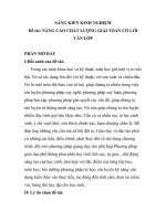 Sáng kiến kinh nghiệm - Nâng cao chất lượng giải toán có lời văn lớp 1 trường tiểu học nghĩa minh