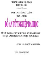 Slide Tính toán thiết kế hệ thống điều hòa không khí cho khu A,nhà H2 khách sạn 5 sao tại VINPEARL LAND