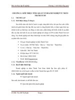 BÁO cáo THỰC tập kế TOÁN tại CÔNG TY TNHH THANH tươi