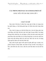 SKKN Các phương pháp dạy so sánh hai phân số khác mẫu số cho học sinh lớp 5