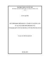 Qúa trình biến đổi kinh tế - xã hội của người La Ha từ sau ngày đổi mới (1986) đến nay (Trường hợp người La Ha ở bản Nậm Khao, xã Tân Lập, Mộc Châu, Sơn La