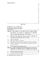 Hoàn thiện công tác kế toán bán hàng và xác định kết quả bán hàng tại công ty TNHH đầu tư thương mại và thiết bị giáo dục Tân Thanh